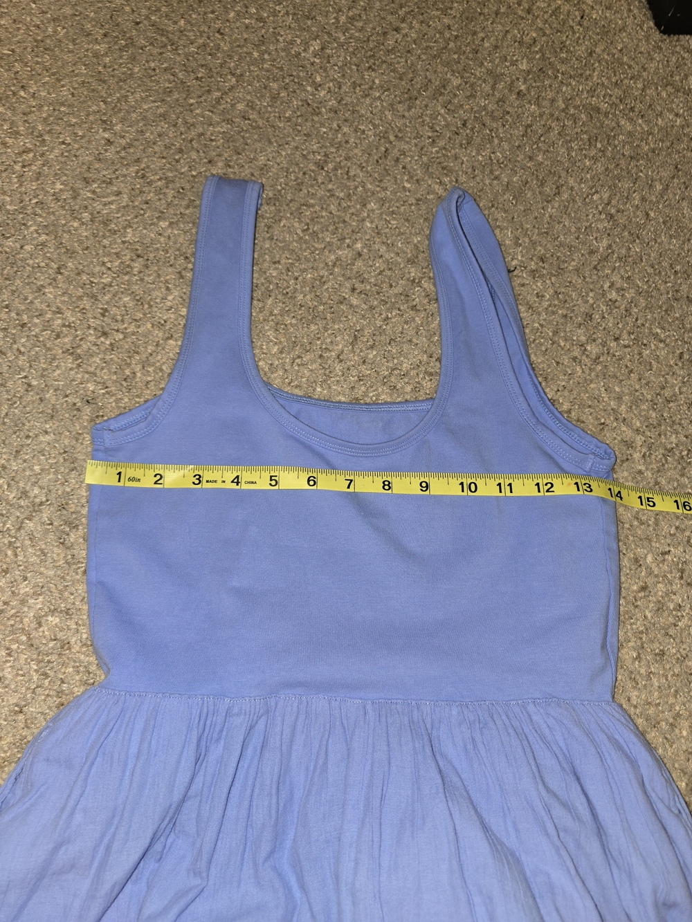 aerie Light Blue Sleeveless Midi Dress with Side Bows Size Small - Picture 6 of 7